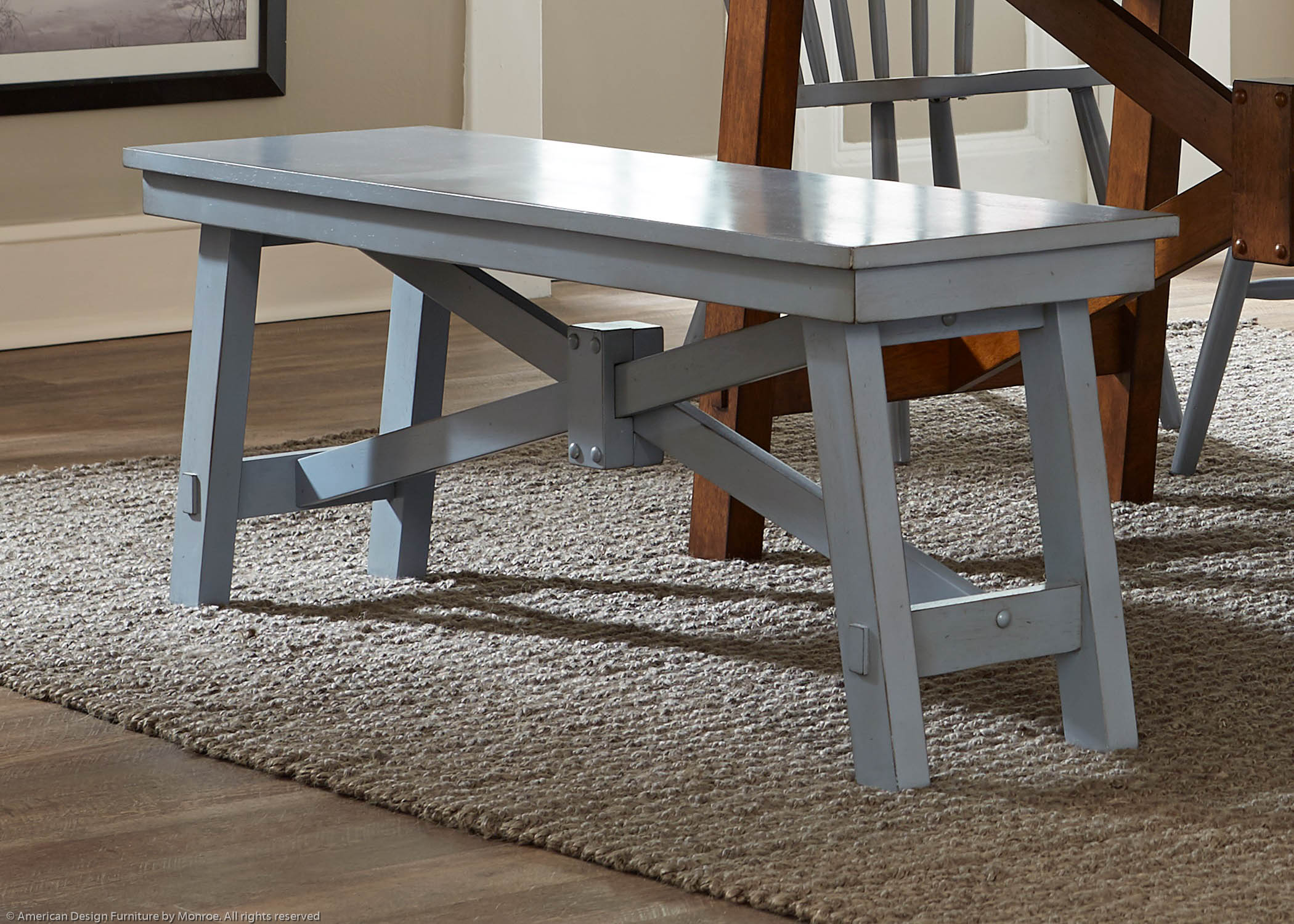 Nantucket Casual Bench Pic 3 (Heading Bench (Blue)
